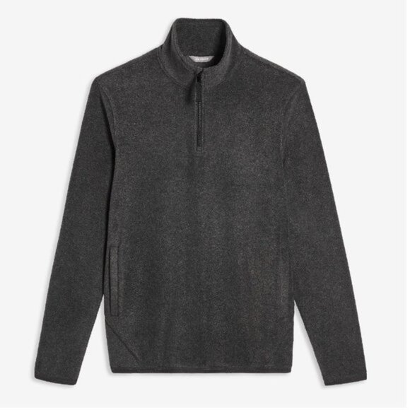 Joe Fresh Men's Quarter Zip Fleece Top - Picture 1 of 7